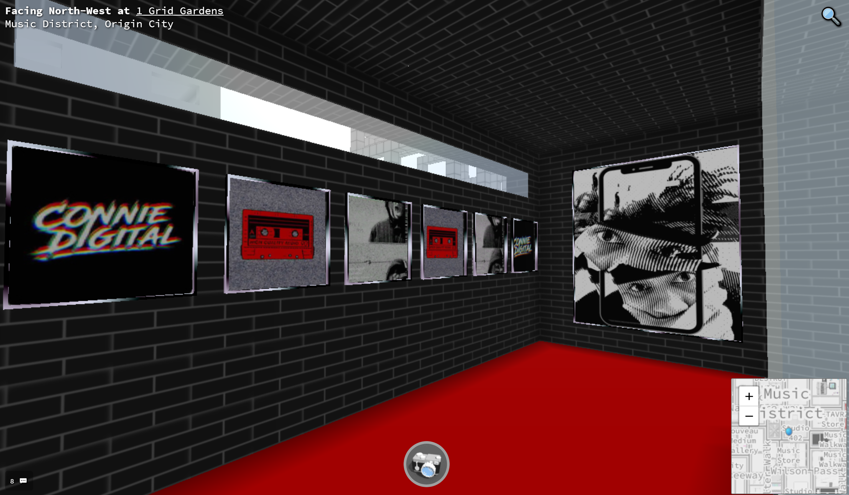 Connie Digital Cryptovoxels VR Art Gallery on Ethereum