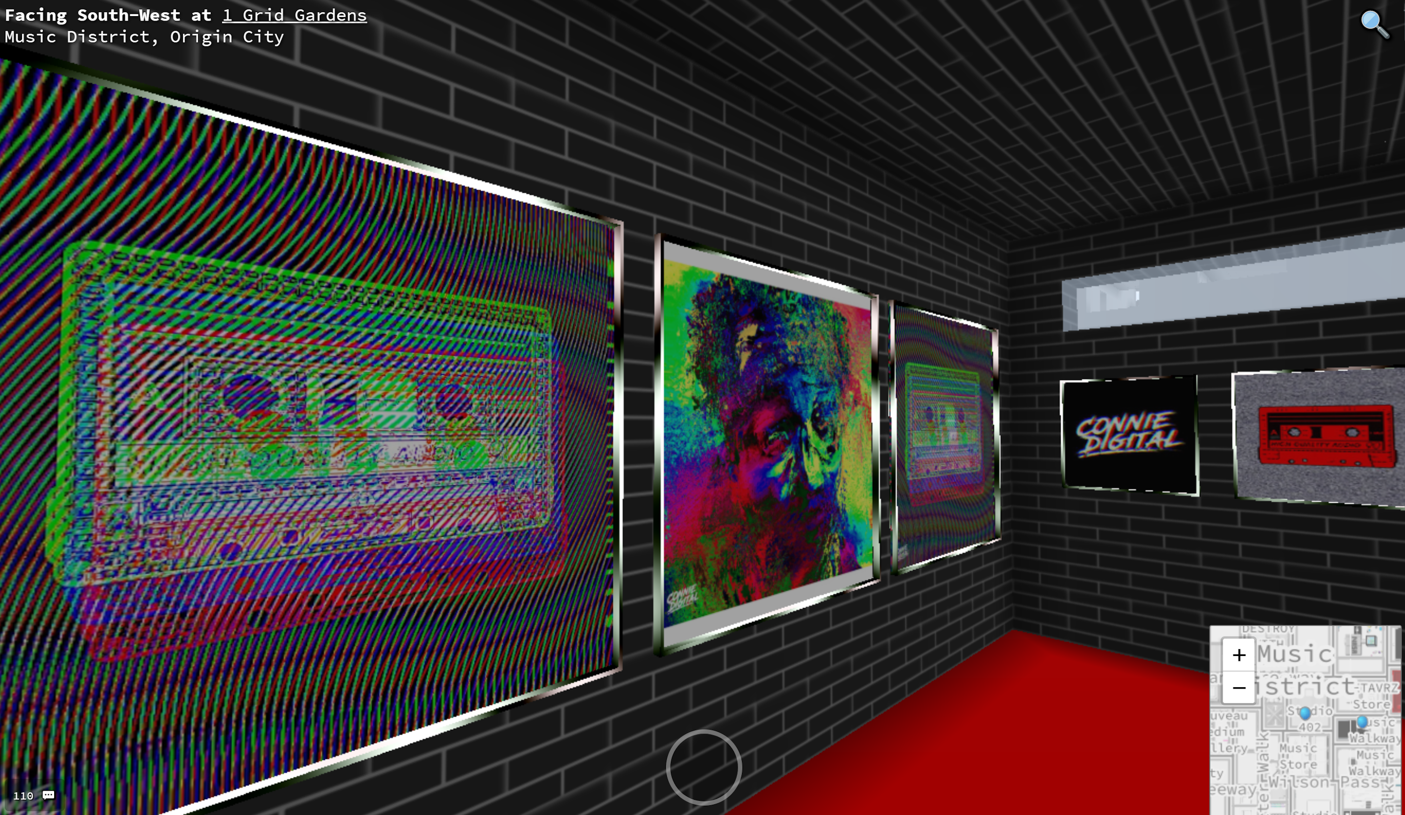 Connie Digital Cryptovoxels VR Art Gallery on Ethereum