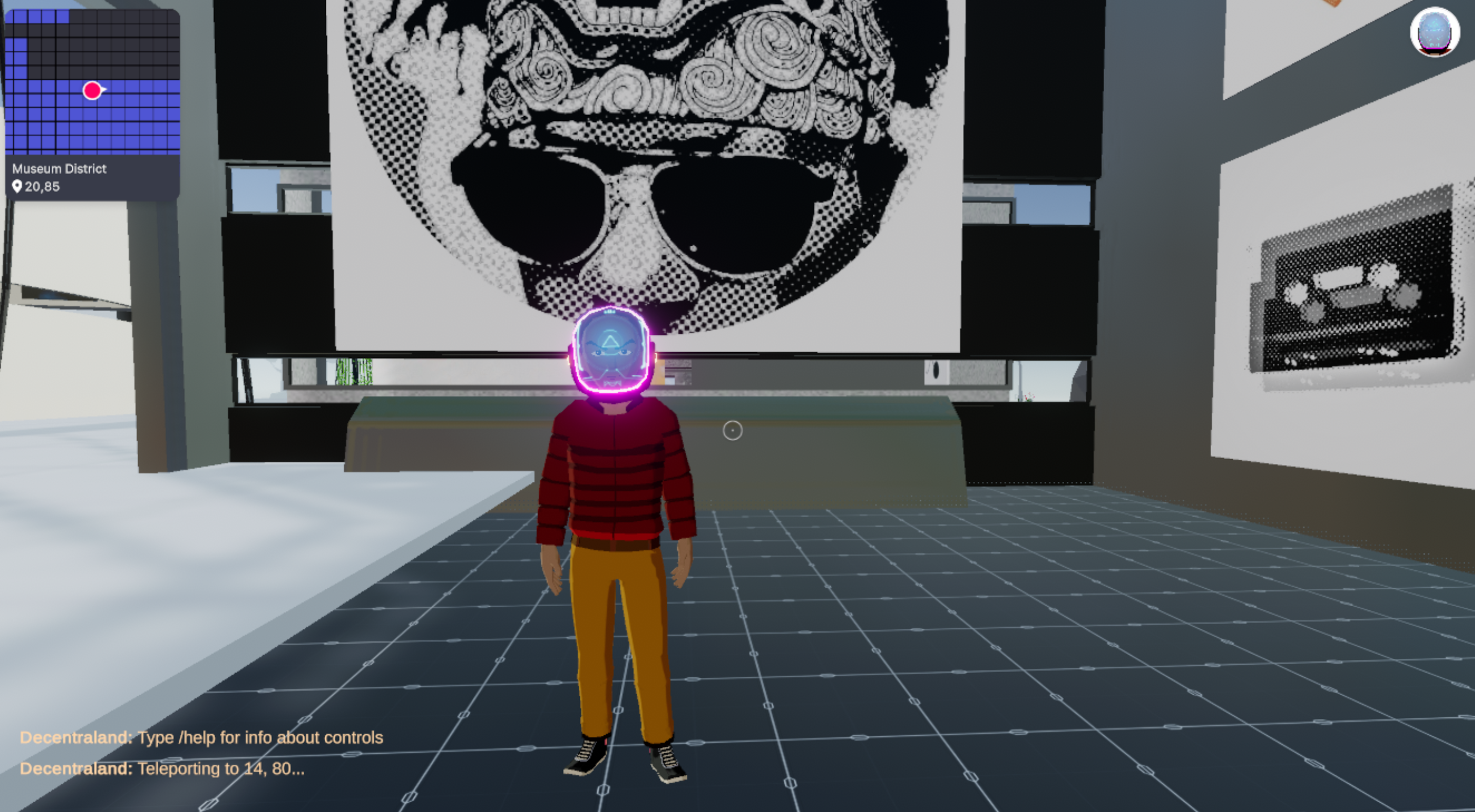Connie Digital in Decentraland Blockchain VR