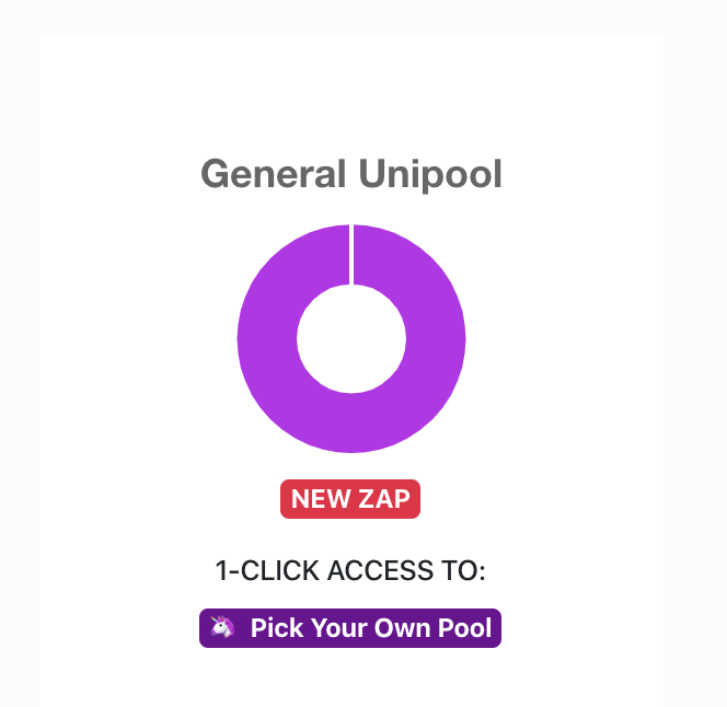 DeFiZap General Unipool
