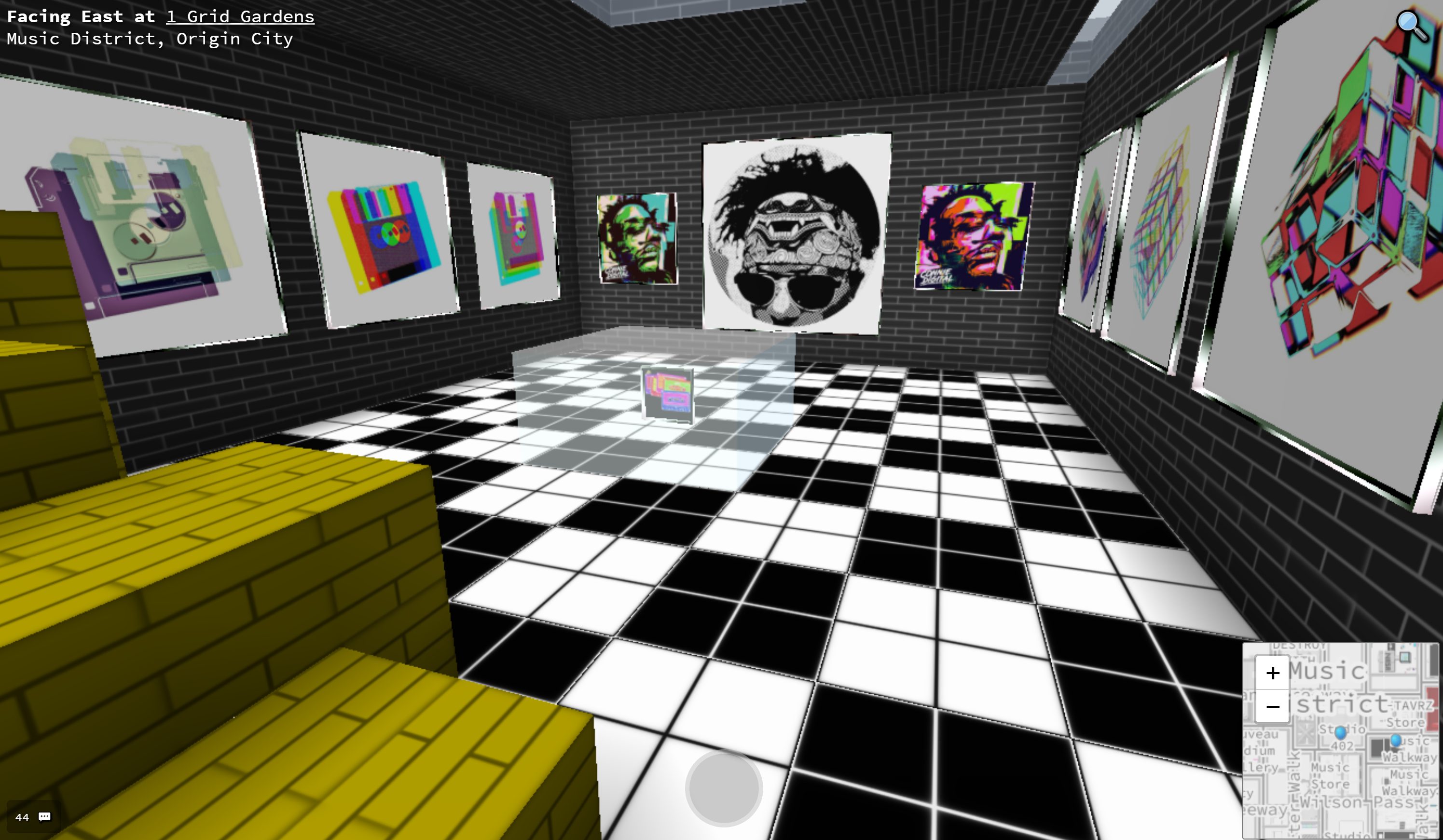 Connie Digital Cryptovoxels VR Art Gallery on Ethereum