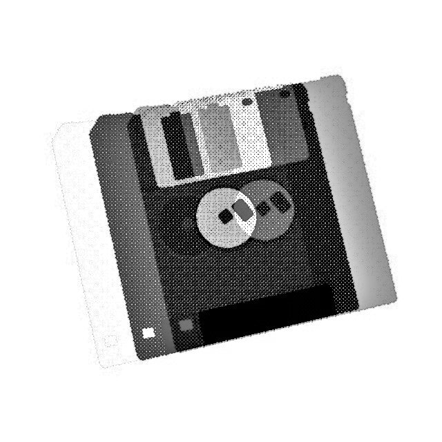 Achromatic Floppy Disk #2 by Connie Digital