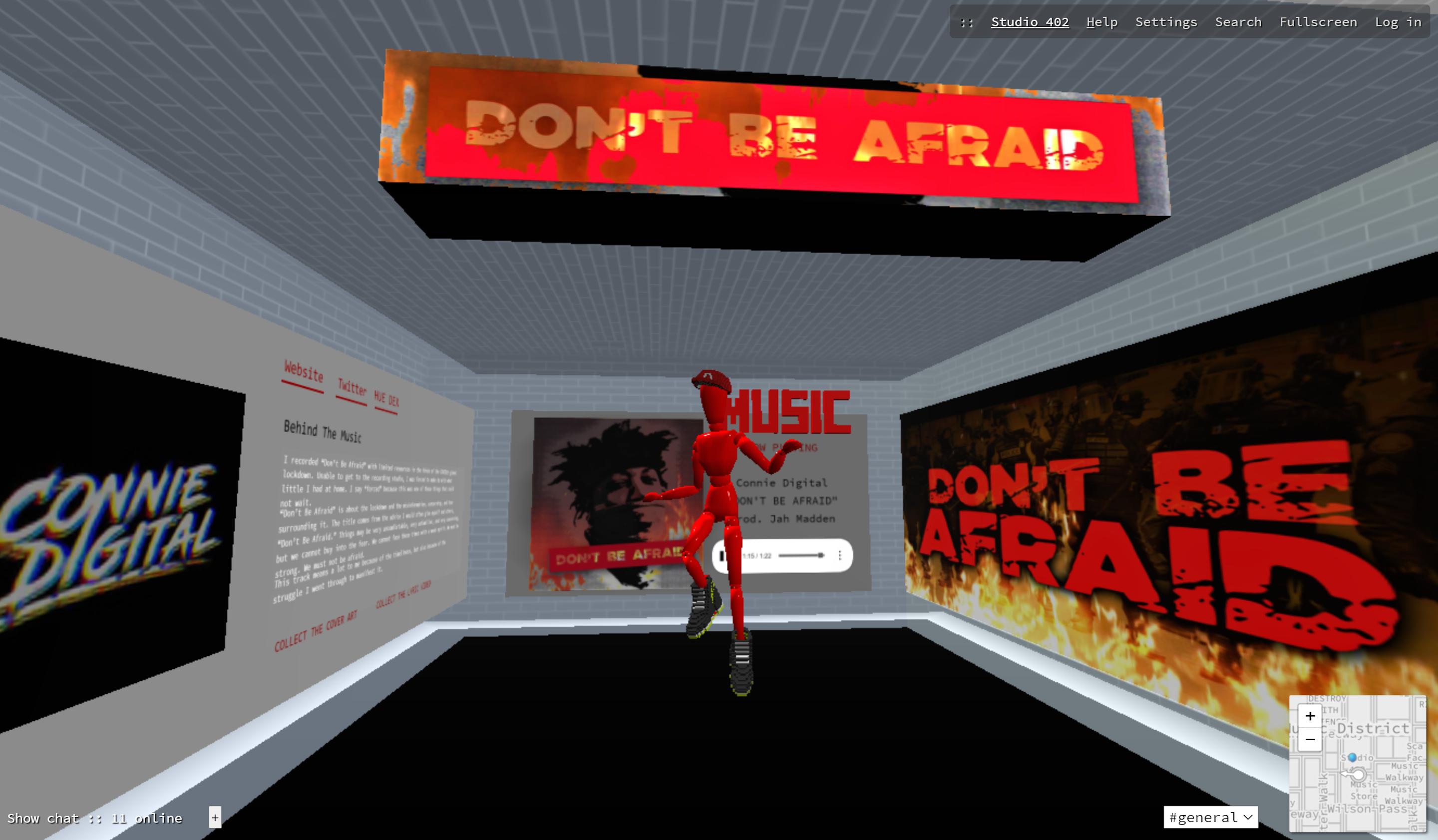 Connie Digital_Dont Be Afraid_NFT Collection 2020 Cryptovoxels