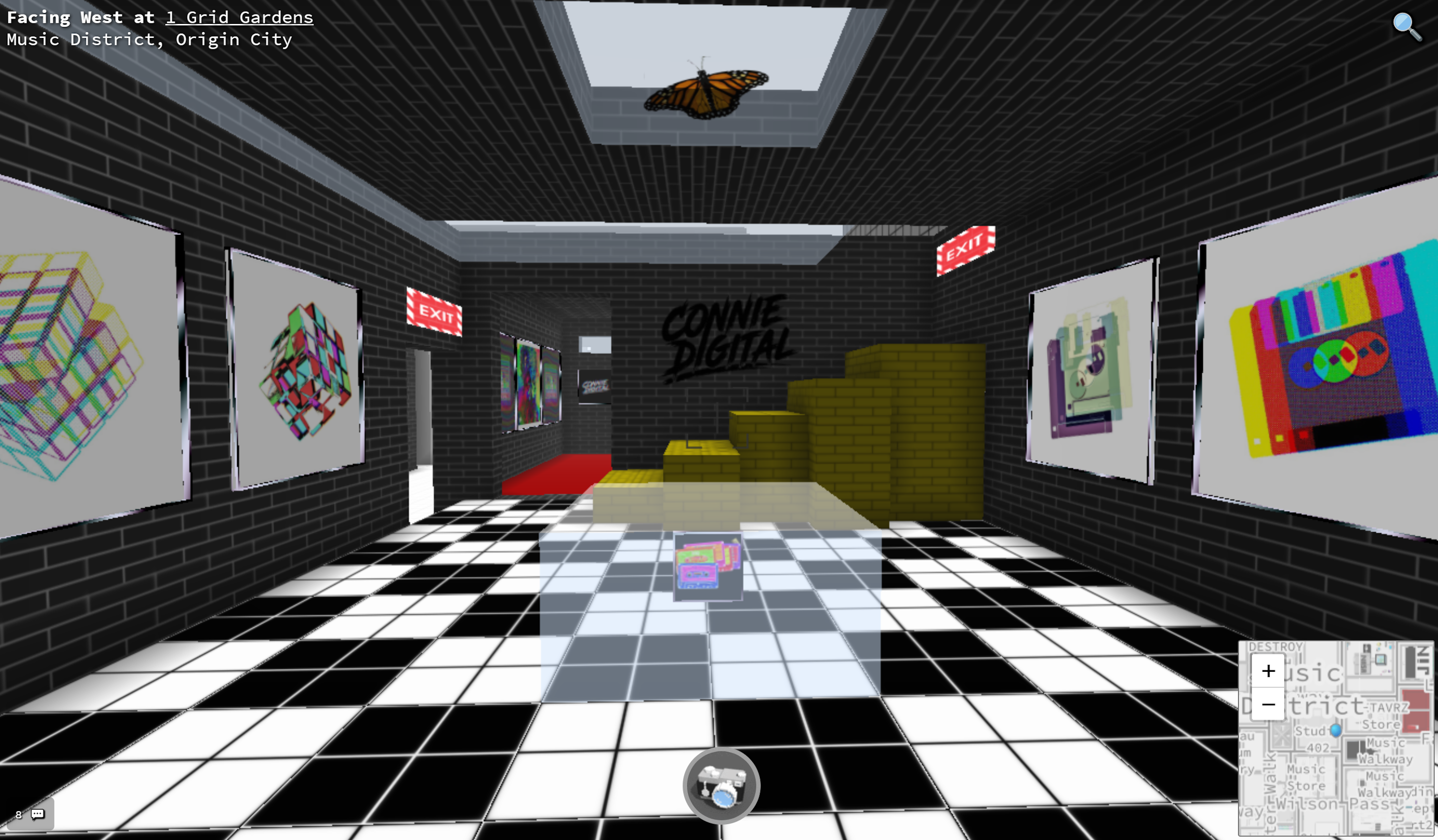 Connie Digital Cryptovoxels VR Art Gallery on Ethereum