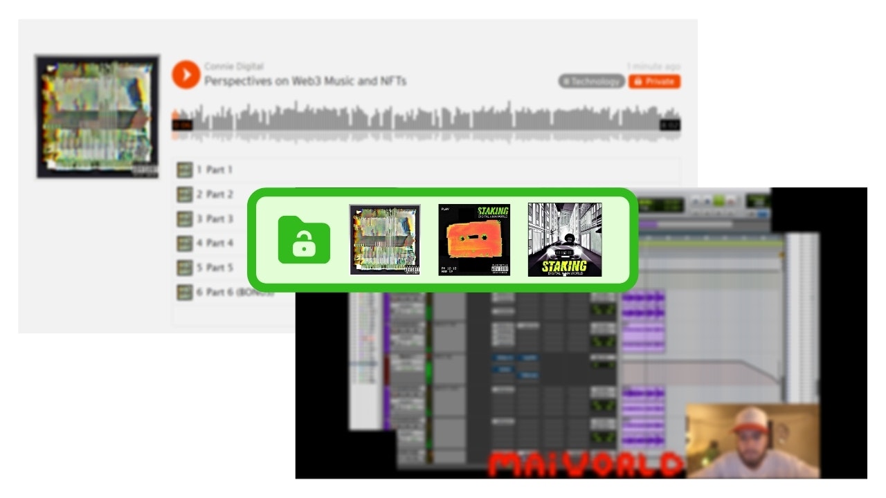 STAKING NFT Music Connie Digital_MAiWORLD Mintgate
