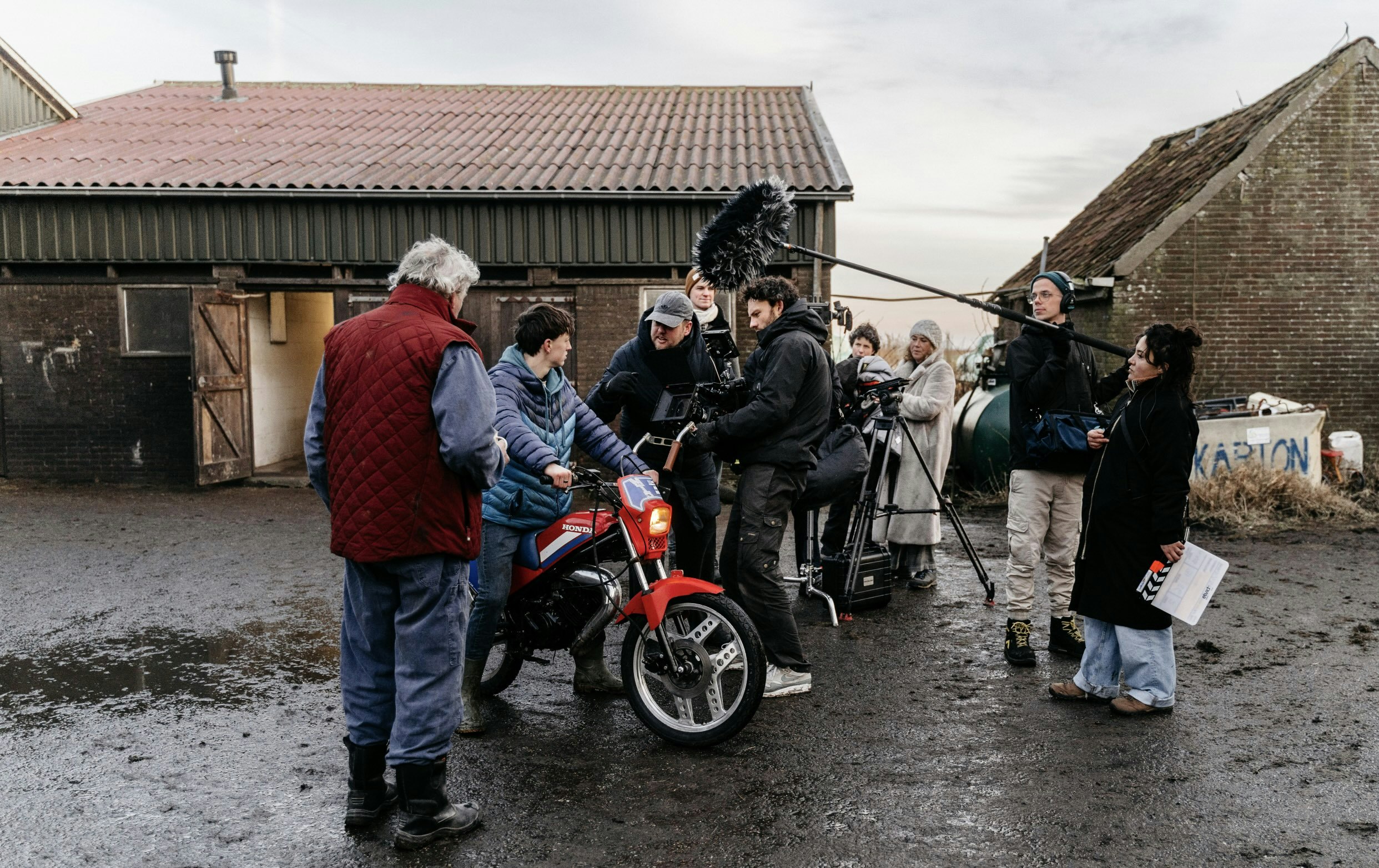 Bauke Brouwer on set of short film