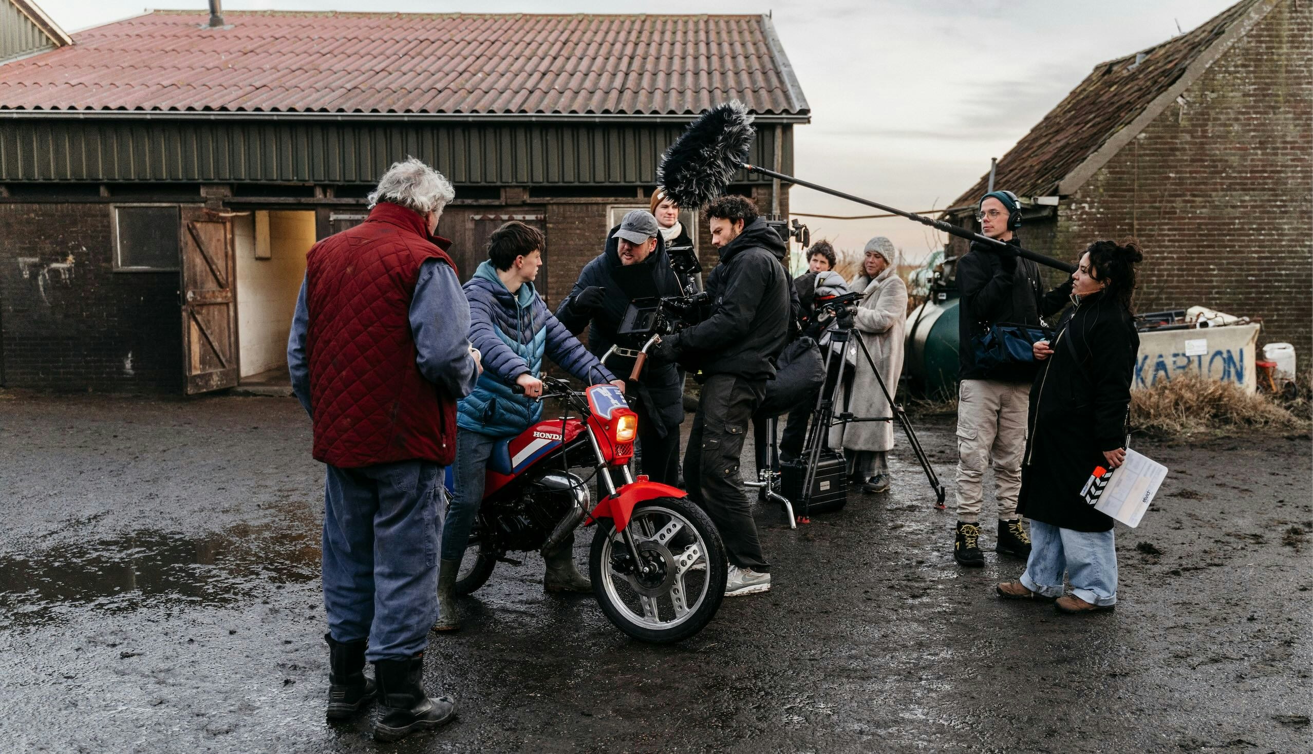 Bauke Brouwer on set of short film