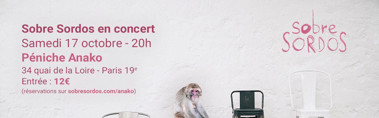 Concert de Sobre Sordos, le 17 octobre 2020 à la Péniche Anako