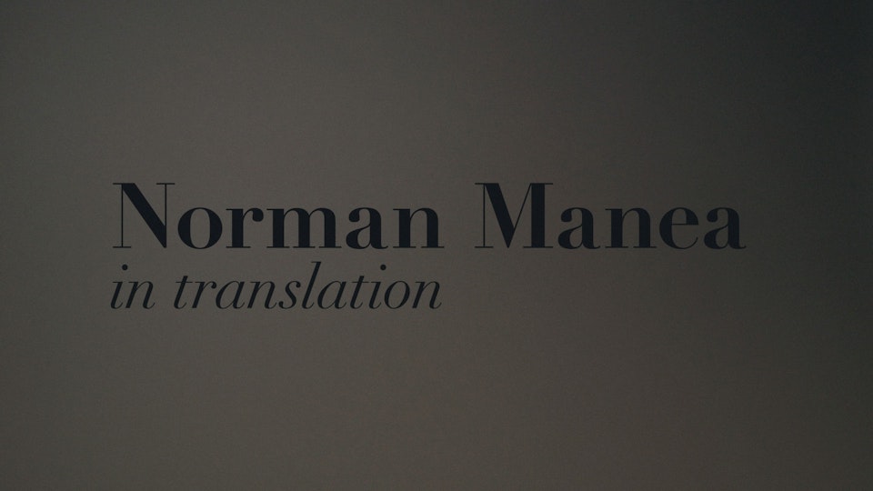 Norman Manea: 25 Years in Translation
