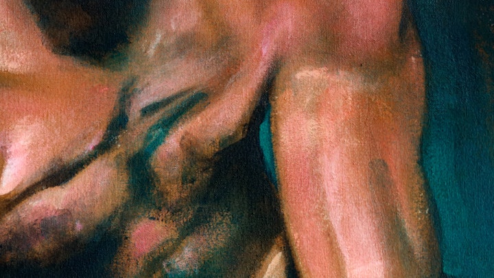 PORTRAITS & FIGURES - Iago. Detail. (Acrylic on canvas)
