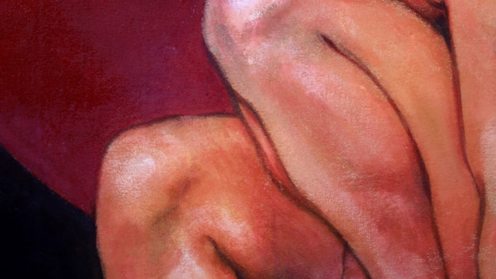 PORTRAITS & FIGURES - Bottom. Detail. (Acrylic on canvas)