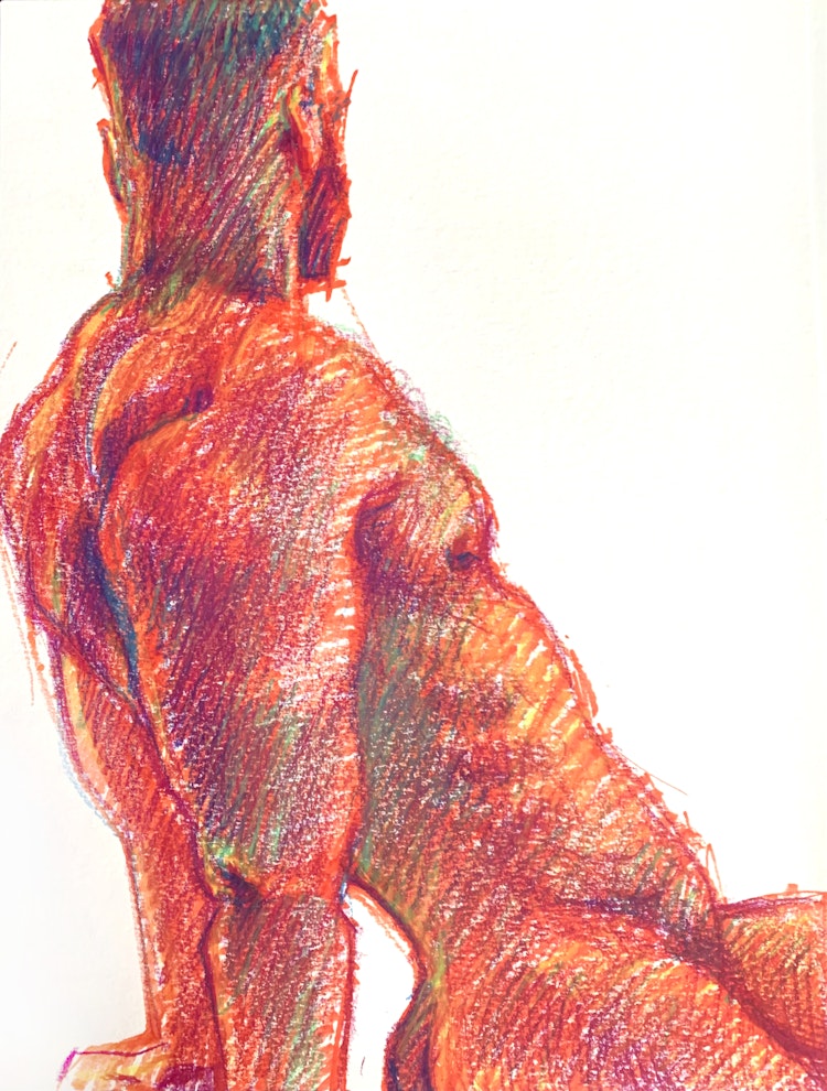Figure Drawing - Logan 01 (Red)