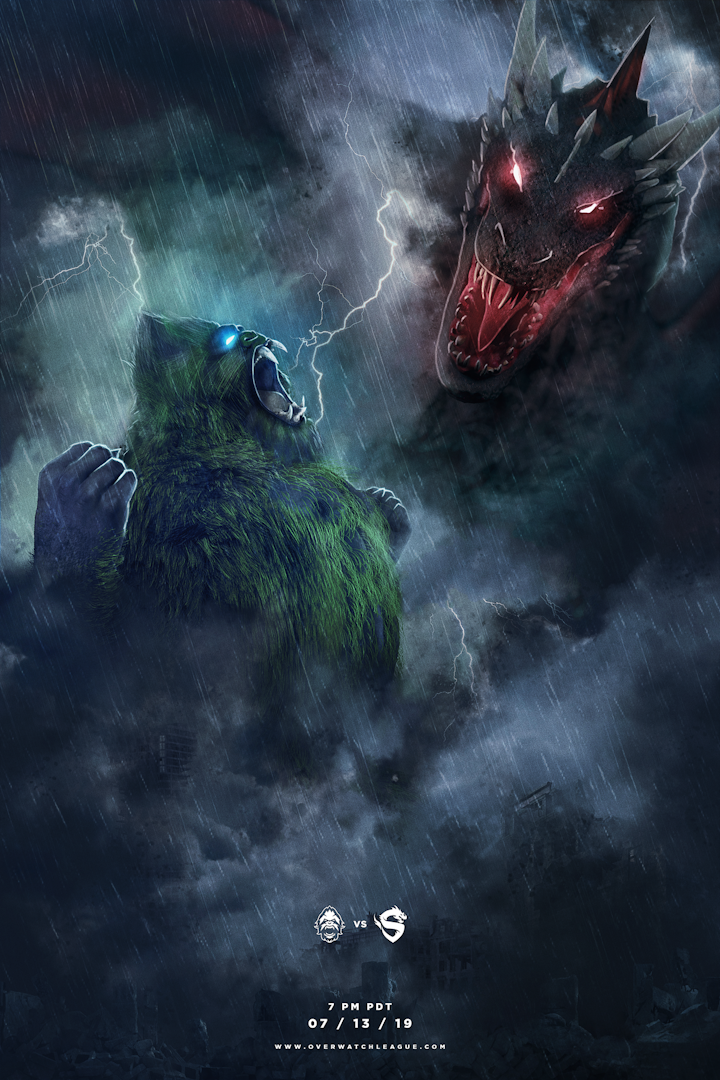 Vancouver Titans vs Shanghai Dragons | Poster