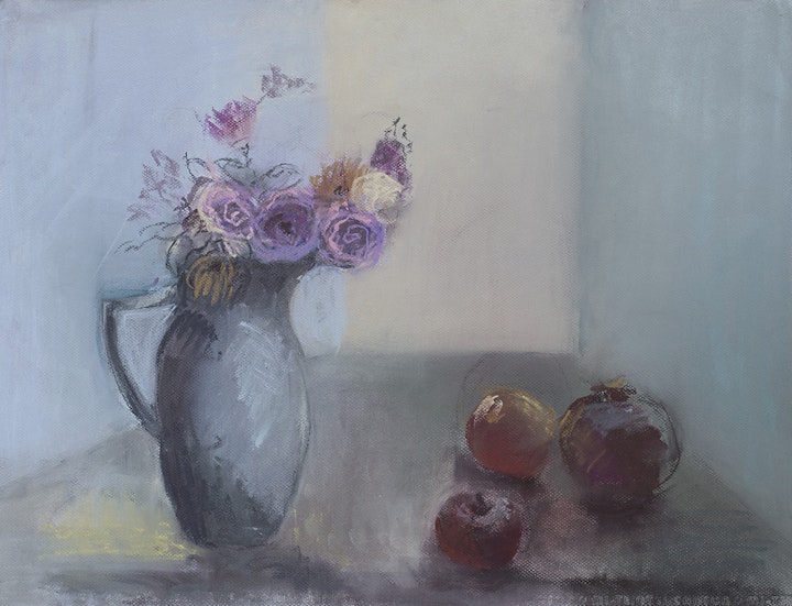 "Winter Light"
Pastel on textured paper - 26"W x 20"H
Katharine Gould