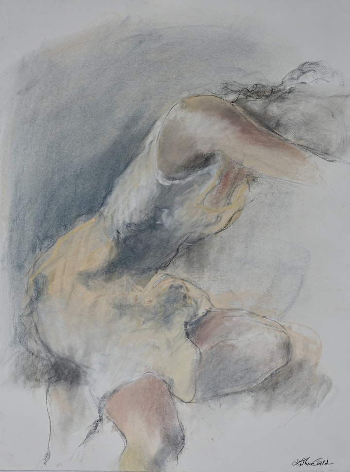 "Sleeping Girl"
Pastel on textured paper - 30"H x 22"W
Katharine Gould