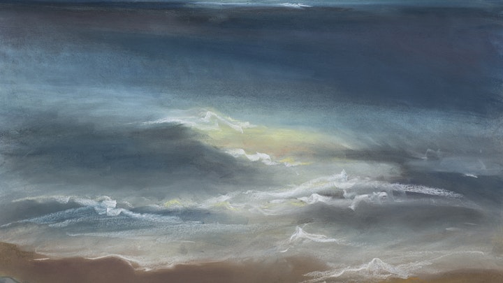 "Night on the Ocean"
Pastel on textured paper - 44"H x 30.5"W
Katharine Gould