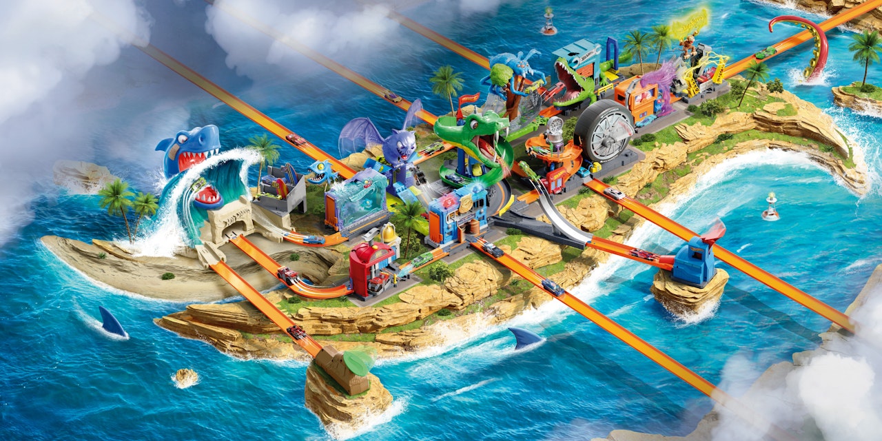 HOTWHEELS CITY MAP - Doug Woods Art 3D Generalist Illustrator