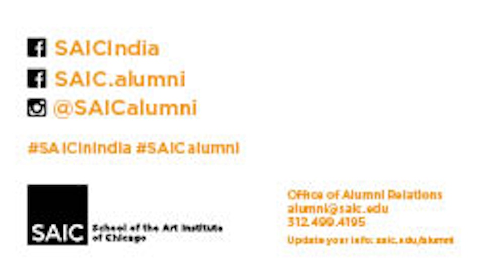 School of the Art Institute of Chicago - Design - Designed and produced business cards for alumni leader groups