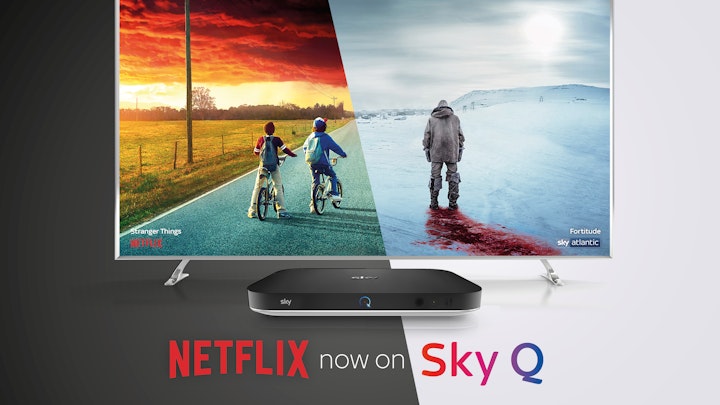 Sky x Netflix - In print we brought characters from Sky and Netflix shows side-by-side.