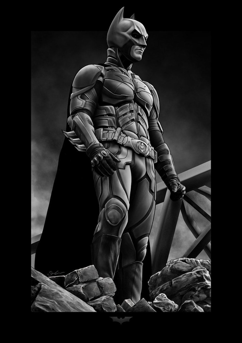 Batman Illustrations - The Dark Knight

Original greyscale drawing, made in Procreate.