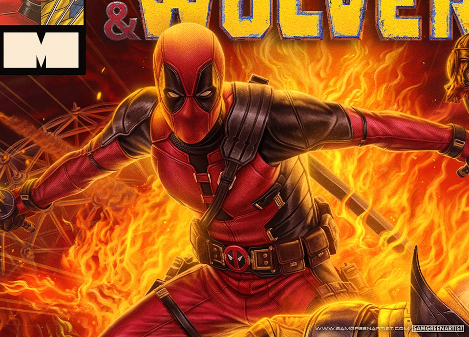 Deadpool and Wolverine - Officially licensed fine art print (Sideshow Collectibles)
