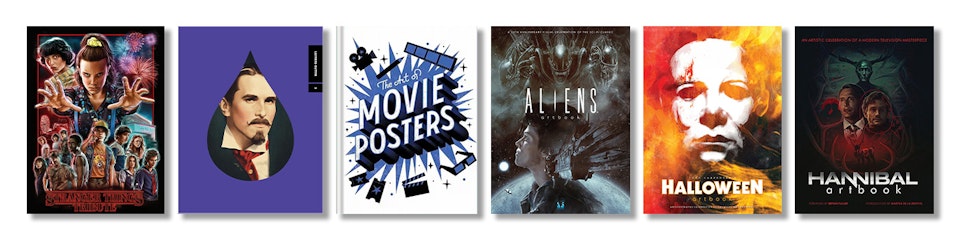 Published work - A selection of published titles that I have been featured in. In order of release date.
From Left: Stranger Things Tribute from Monsa Publications, Layered Butter Issue 2: Christopher Nolan, The Art of Movie Posters from PosterSpy, Officially Licensed Aliens Artbook from Printed in Blood and Titan Books, Officially Licensed Halloween Artbook from Printed in Blood and Officially Licensed Hannibal Artbook from Printed in Blood.
More details and interior photos below.