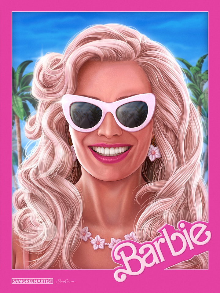 Barbenheimer - Standalone Barbie portrait.