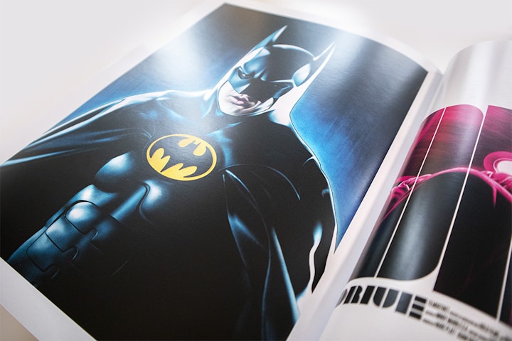 Published work - Detail shot of my Batman Returns piece featured in the book.
