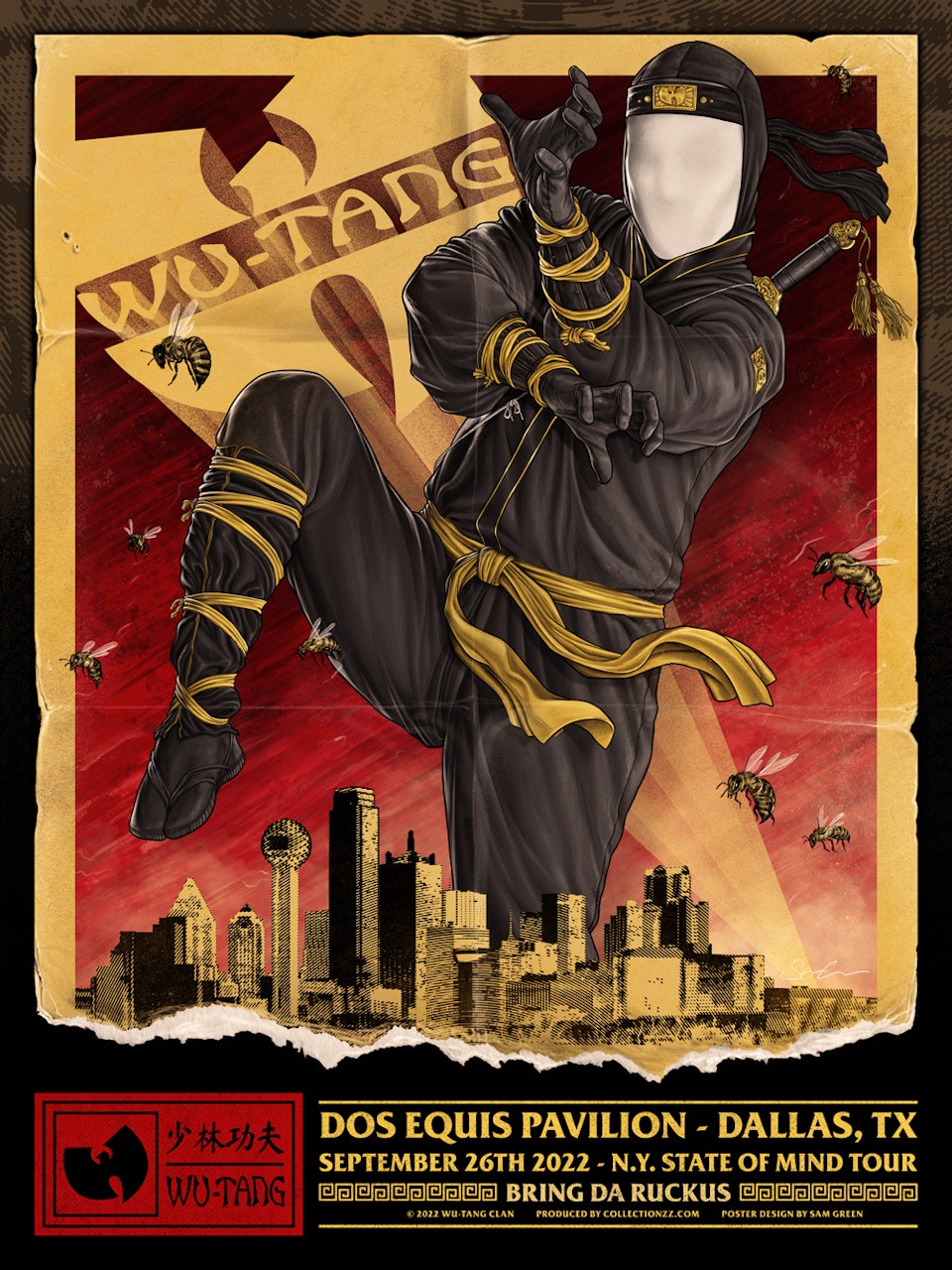 Wu-Tang Clan - Official concert poster