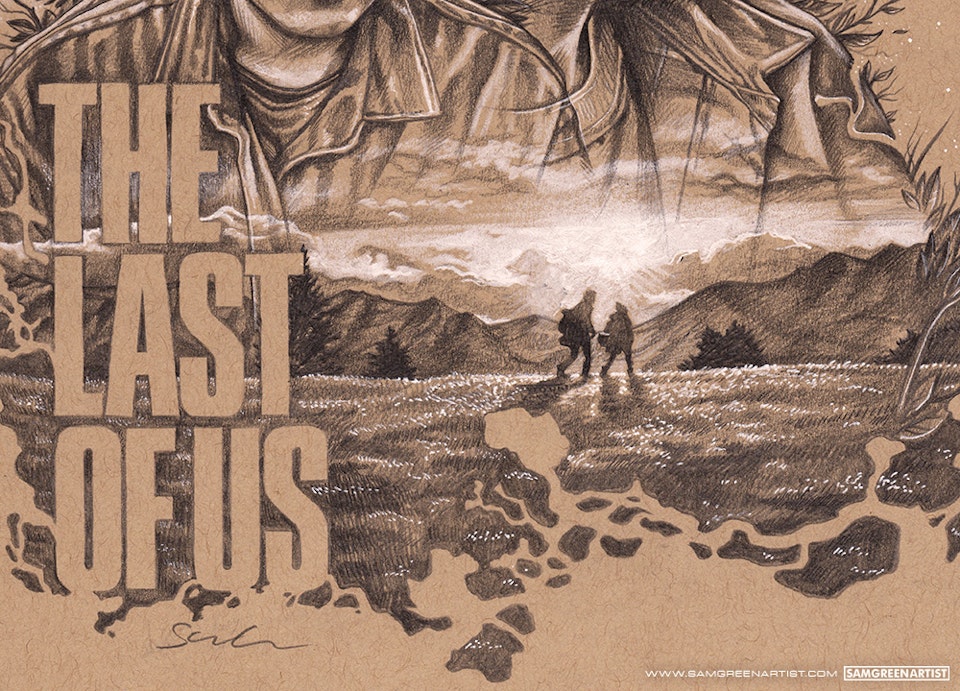 The Last of Us (HBO Series) - Detail crop - Original pencil sketch - The journey