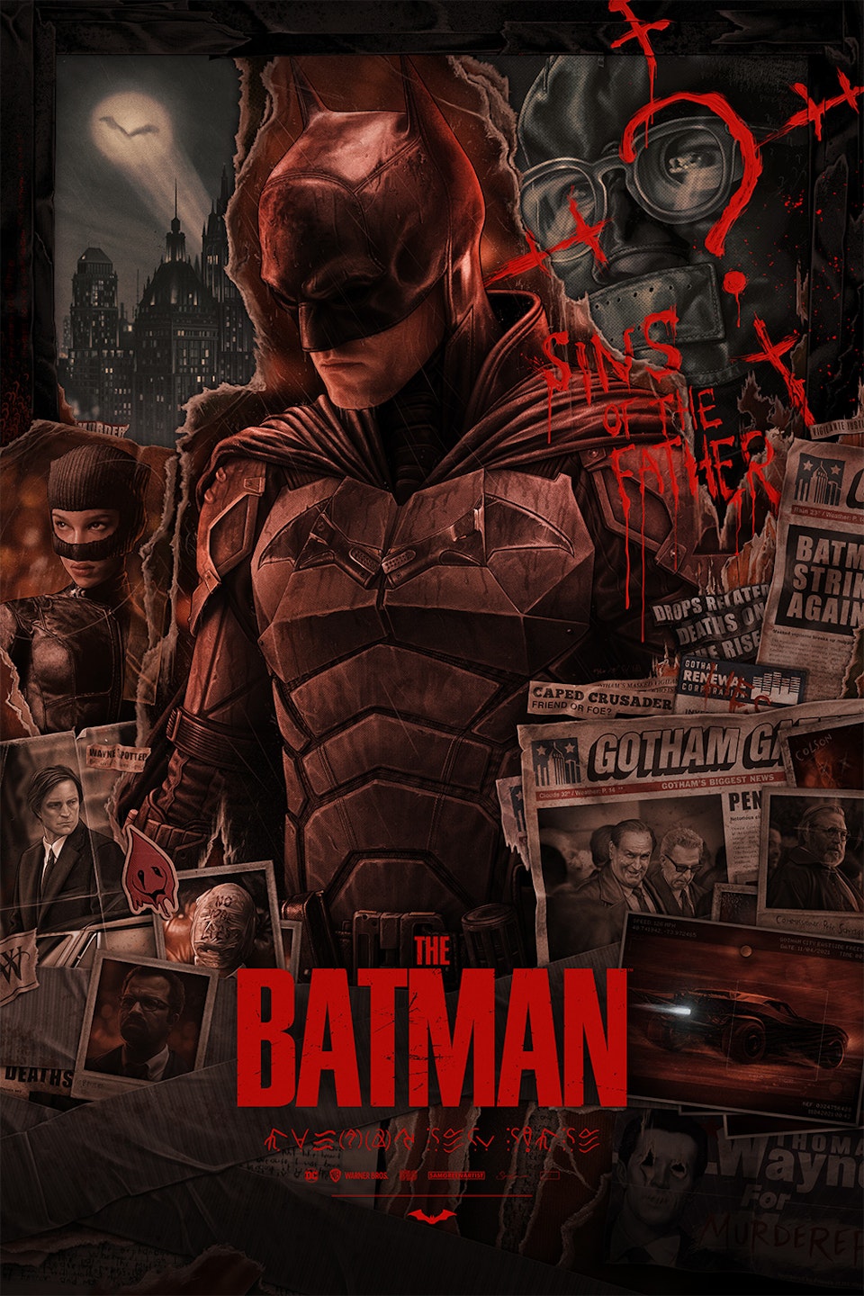 The Batman - Officially licensed poster (Bottleneck Gallery) - The Batman - poster illustration.
Variant edition of 100
Officially licensed
24 x 36 inches.
