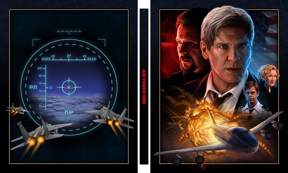 Air Force One - Steelbook Artwork (Sony Pictures) - Air Force One - 25th Anniversary Steelbook design

Full layout design