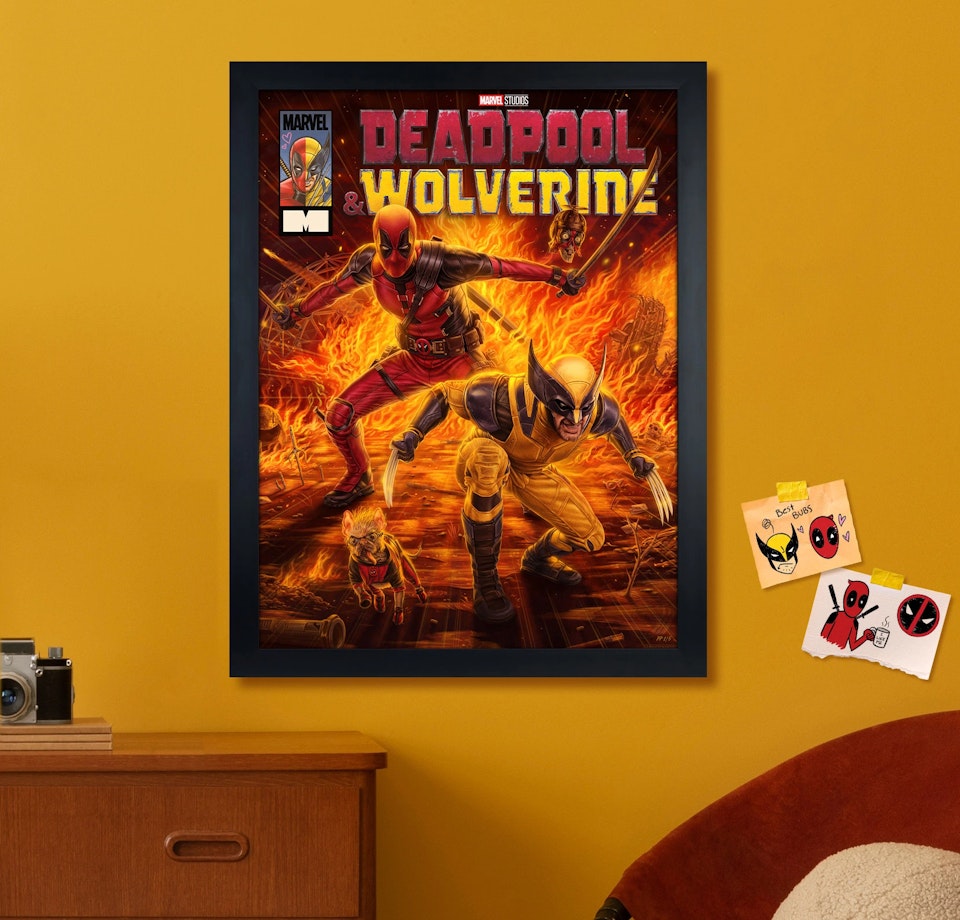 Deadpool and Wolverine - Officially licensed fine art print (Sideshow Collectibles) - Official product mock-up