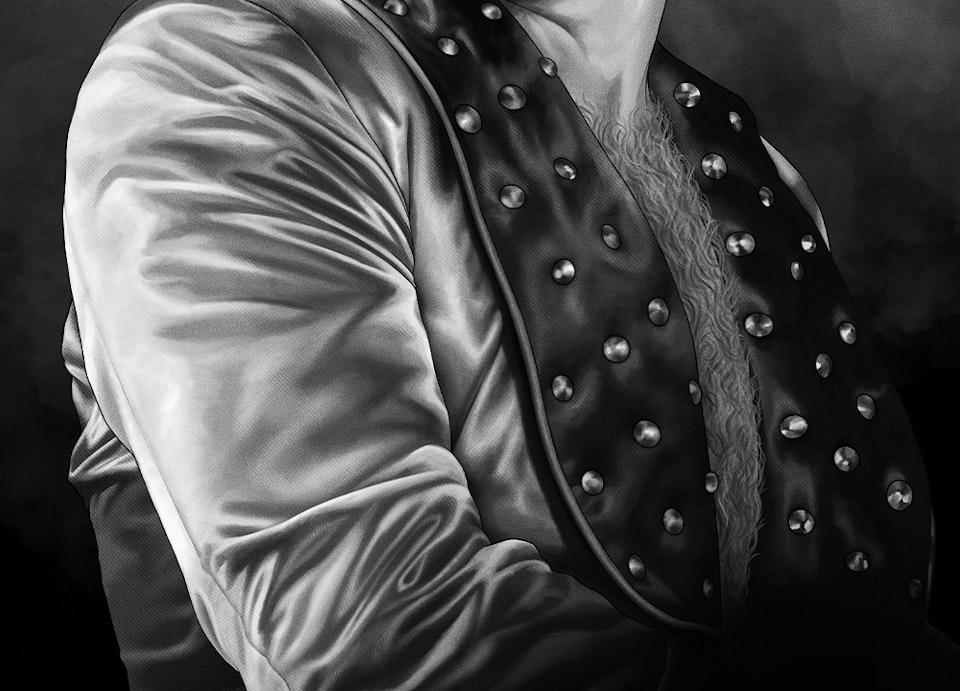 Elton John - Official concert poster - Illustration detail