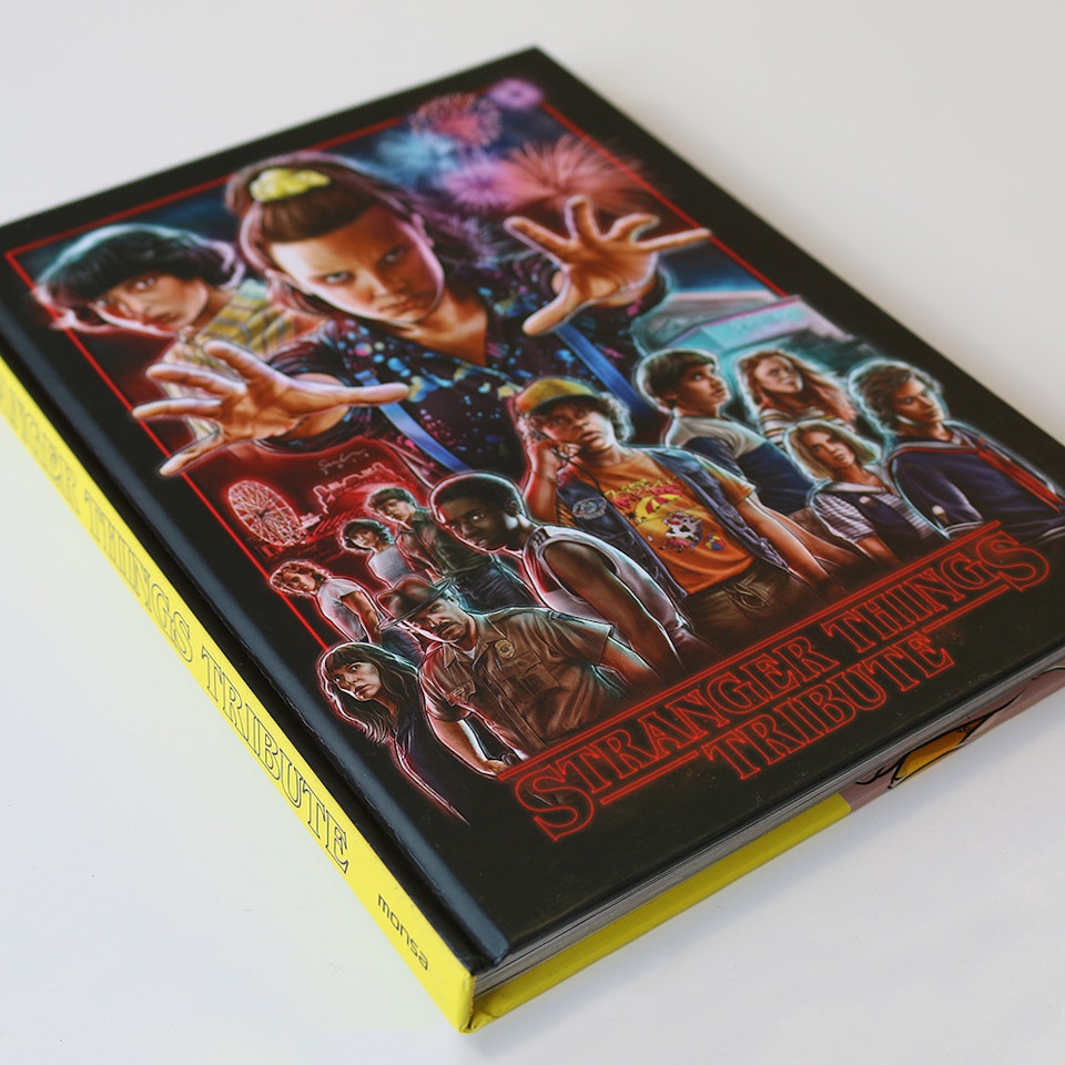 Stranger Things - Some time after posting the work online I was approached by Spanish book publisher Monsa to feature the poster in their Stranger Things book. 
They later asked for my work to also be featured as the cover art, for which I also a designed a new title treatment.