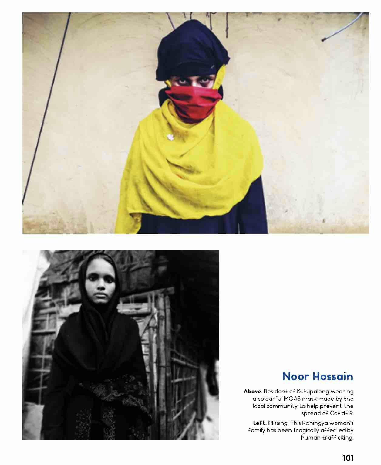 Page from the "Conflict" issue of Weapons of Reason (November 2020). Images by Noor Hossain.