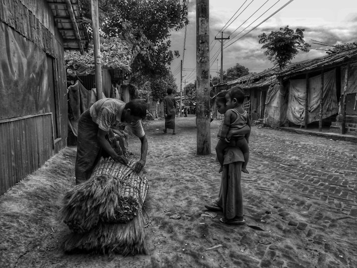 Street scene by Mohammed Salim Khan