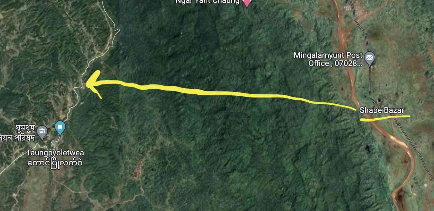 Map of Mohammed Dullah's journey. It took a total of 32 hours.