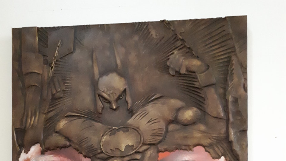 Batman Relief Sculpture