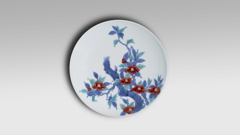 Nabeshima porcelain plate by Imaizumi Imaemon XIII