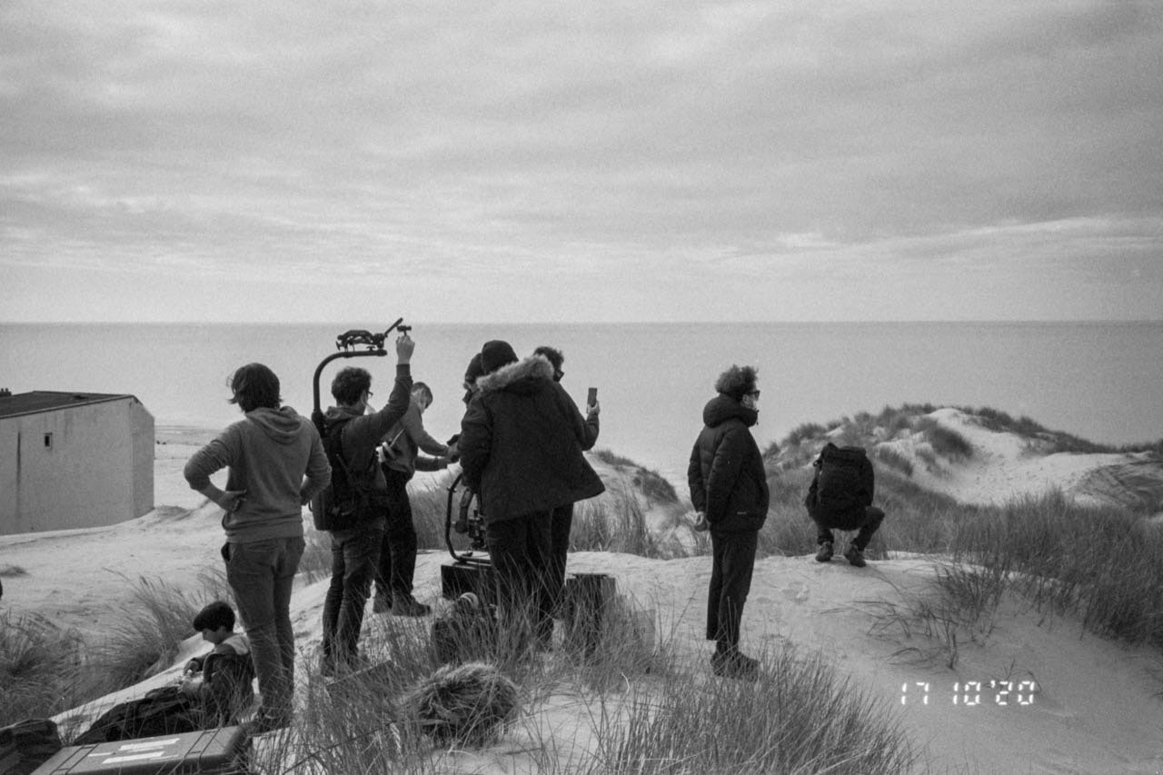 tournage du film Deviens de Adrien Lhommedieu sur la plage de Berck-sur-Mer