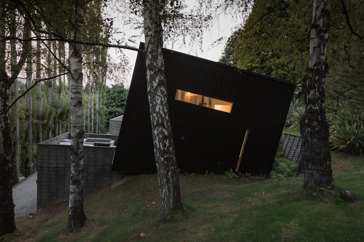 The Black House part one - The Black House is a small architecturally designed house in Queenstown by Stacey Farrell