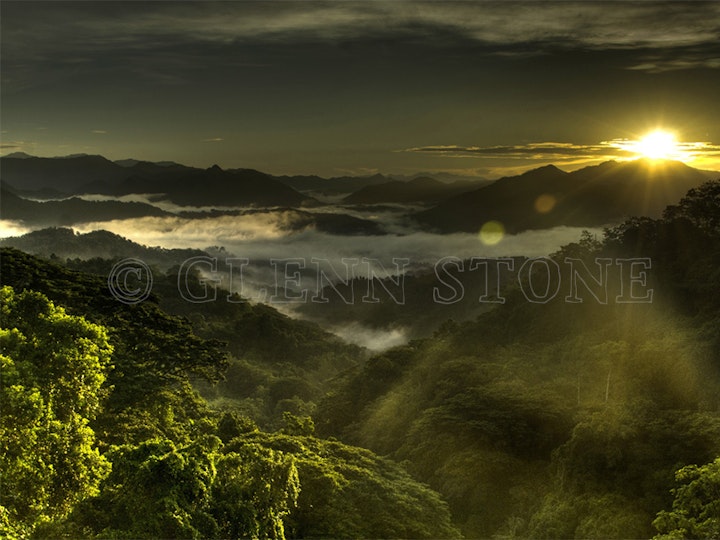 Philippines - Sunrise breaks over the Cordillera. Ifugao Province, Luzon.