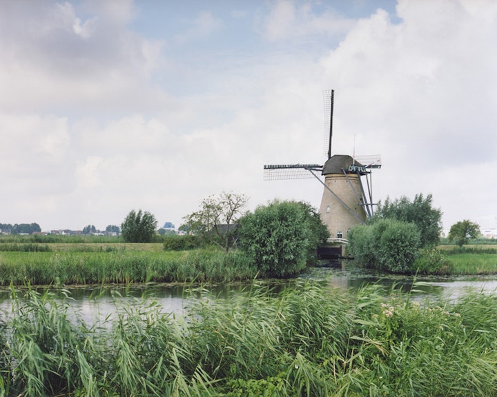 Paysage hollandais - Moulin vers Kinderdijk, 2007 (48x60cm)