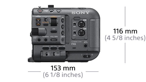 Sony FX6 dimensions