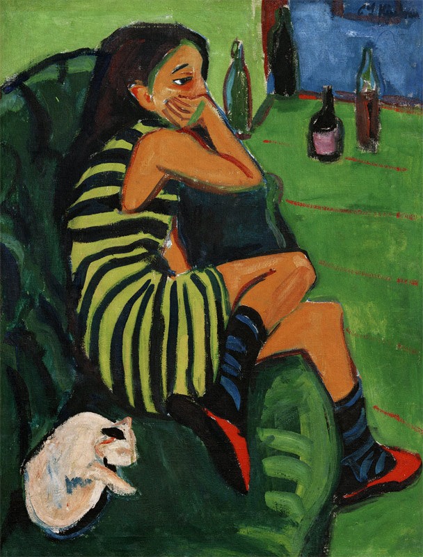 The Artist (1910) by Ernst Ludwig Kirchner