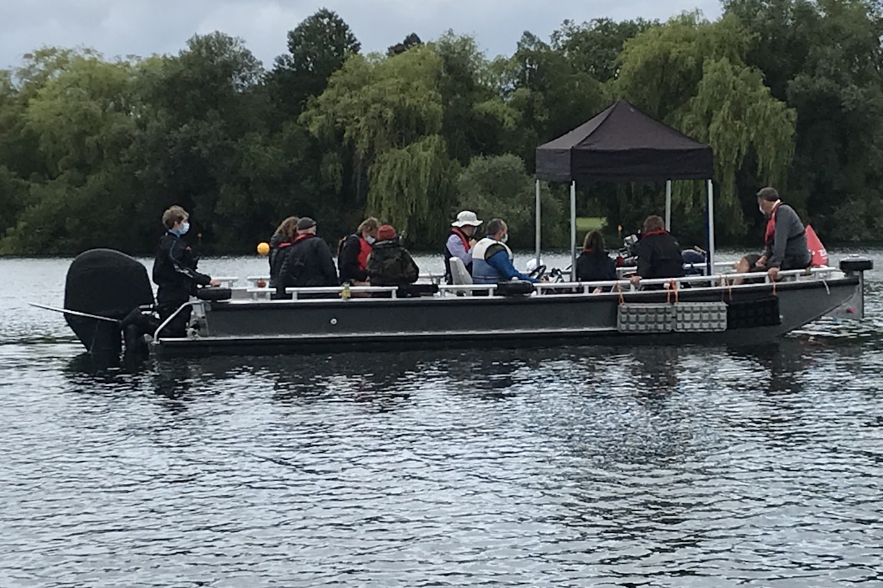 Cesar (TVC) - Large Camera Boat with 5' Ezy-Up on Shepperton Lake