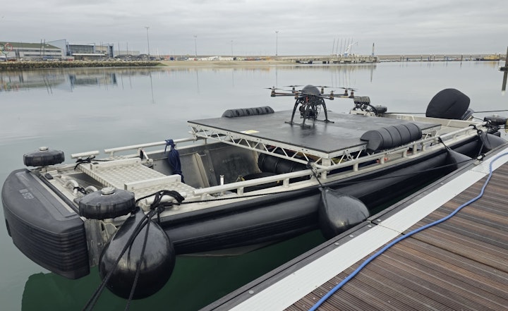 8' x 8' Drone / Deck attachment: Custom built for safe take-off and landing. Suitable for heavy lift drones at sea.