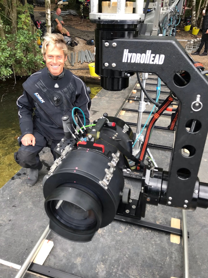 Underwater Camera Housing on the amphibious HydroHead - Using the Phantom Flex 4K