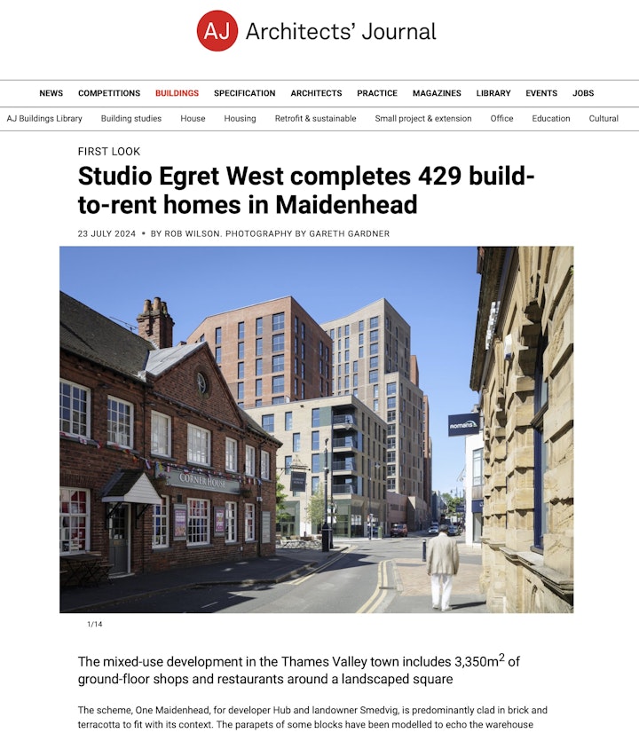 AJ publishes One Maidenhead